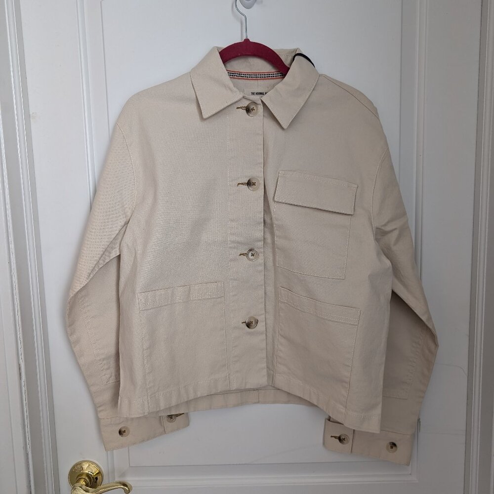 Normal Brand Scout Canvas Jacket Color Chalk Size Medium